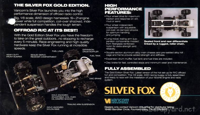 Thunder Tiger Silver Fox Gold Edition Chassis
